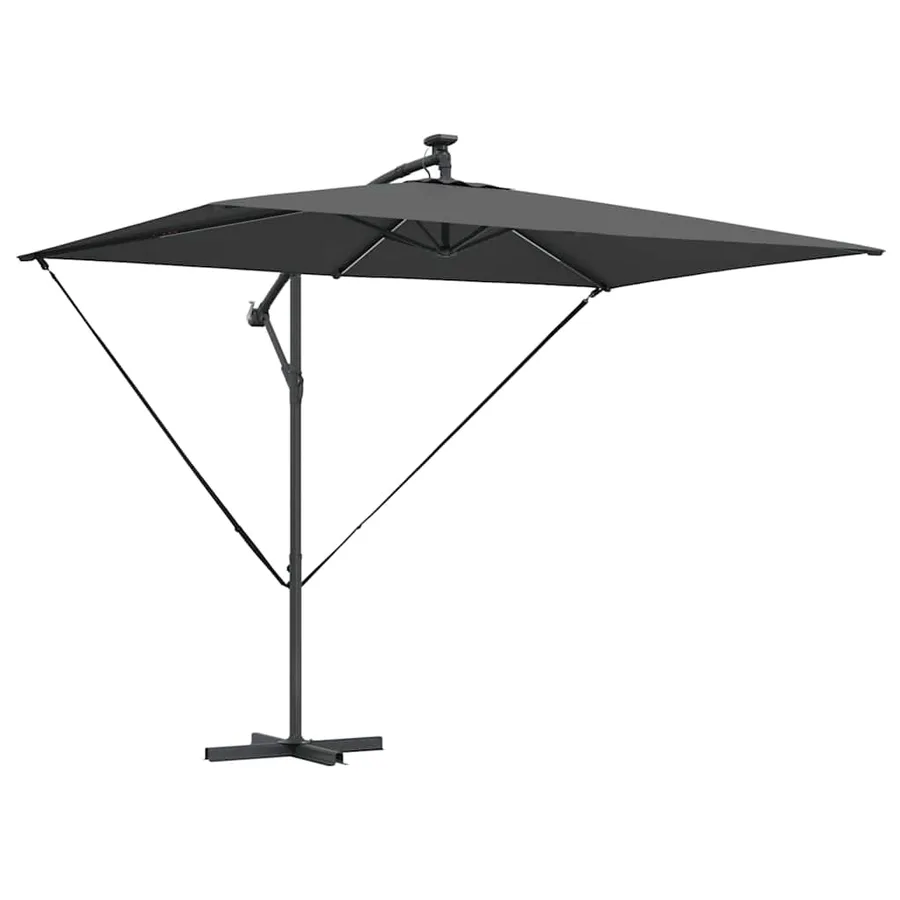 Parasol Anthracite 294 x 200 x 270 cm Polyester et Aluminium - 2