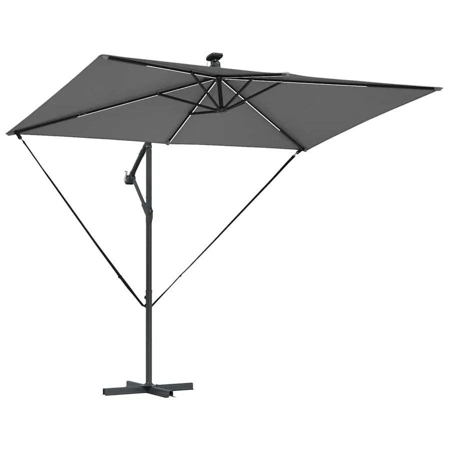 Parasol Anthracite 294 x 200 x 270 cm Polyester et Aluminium - 5
