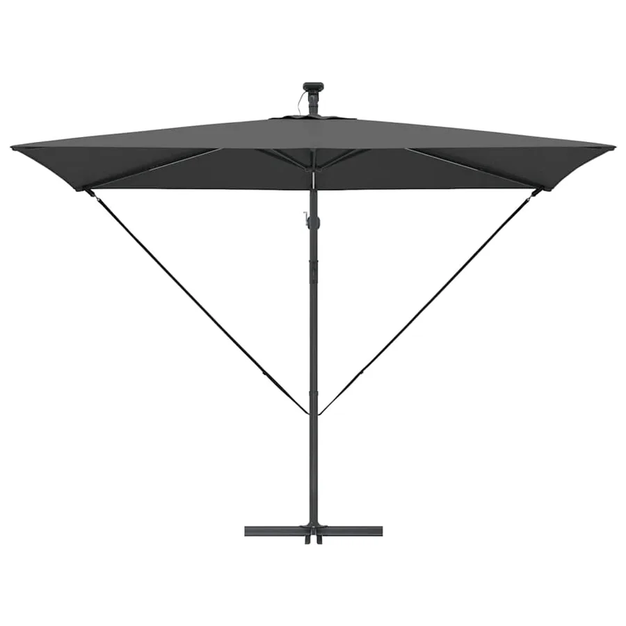 Parasol Anthracite 294 x 200 x 270 cm Polyester et Aluminium - 6