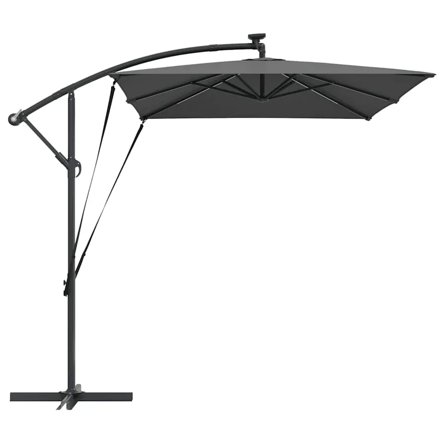 Parasol Anthracite 294 x 200 x 270 cm Polyester et Aluminium - 7