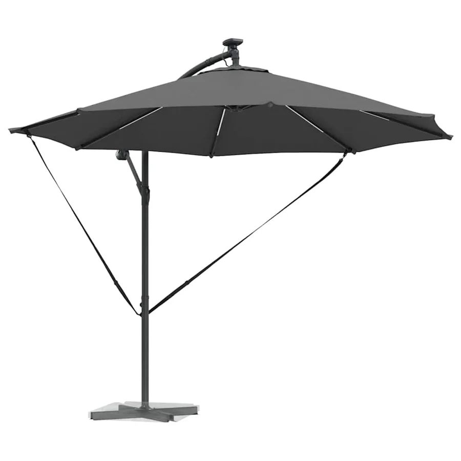 Parasol Anthracite 294 x 294 x 248 cm Polyester et Aluminium - 3