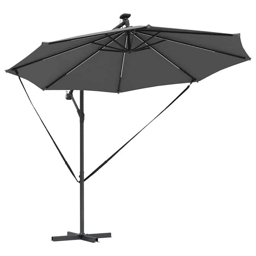 Parasol Anthracite 294 x 294 x 248 cm Polyester et Aluminium - 5