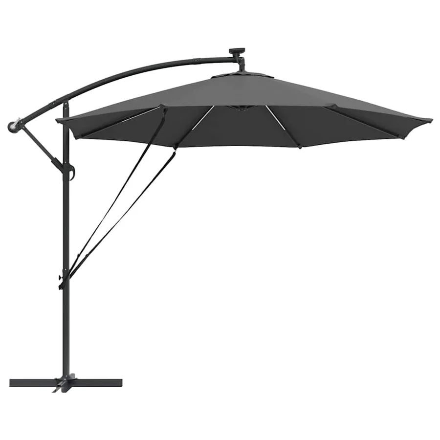 Parasol Anthracite 294 x 294 x 248 cm Polyester et Aluminium - 7