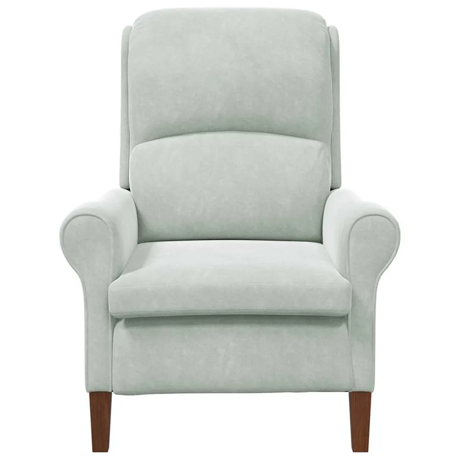 fauteuil Gris clair Velours - 4