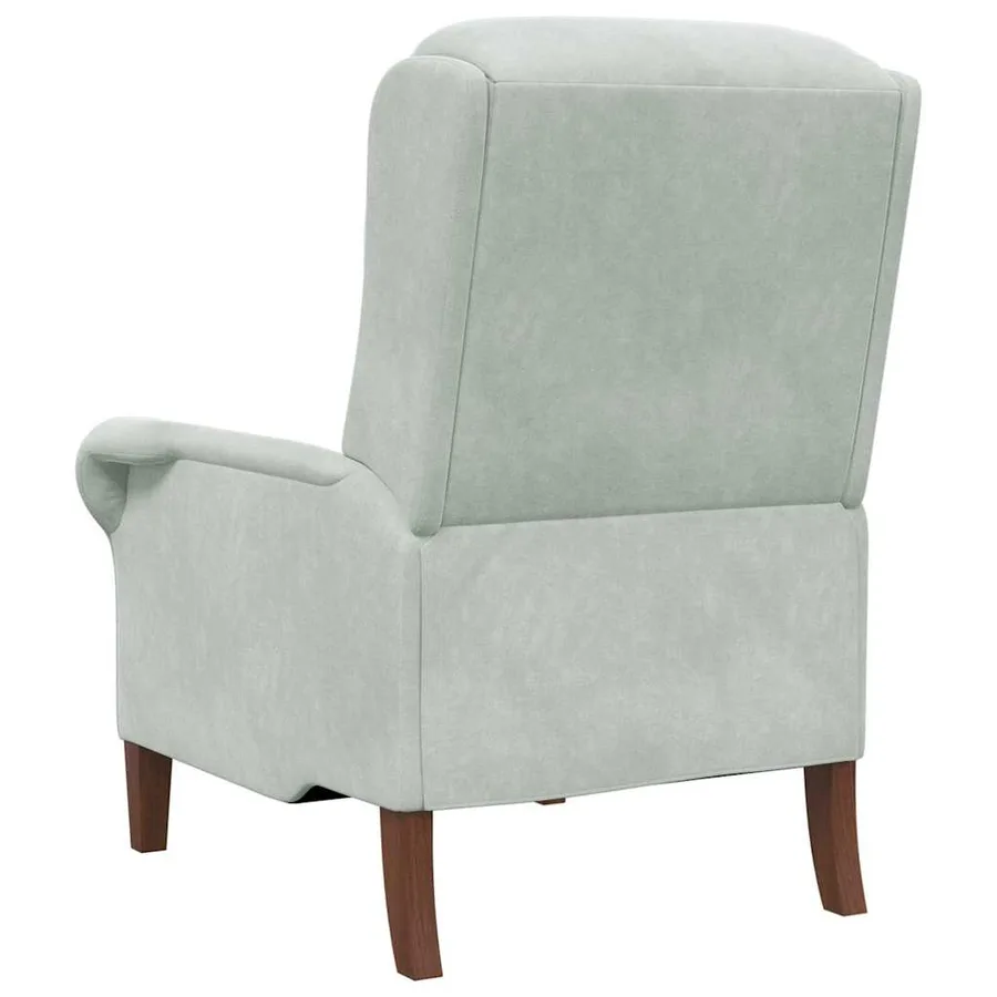 fauteuil Gris clair Velours - 6