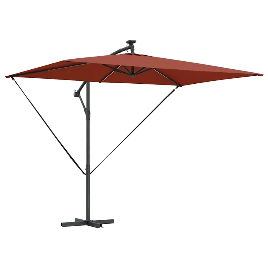 Parasol Terre cuite 294 x 200 x 270 cm Polyester et Aluminium - 2