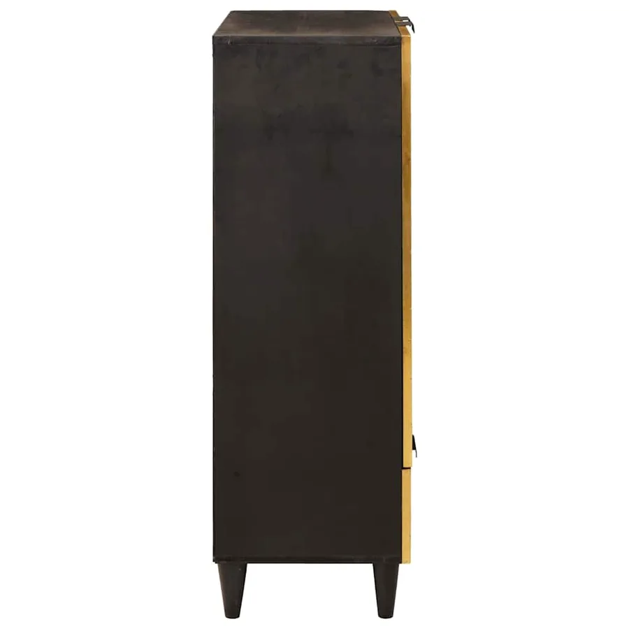 Meuble d'appoint avec tiroir Noir et or 60 x 33,5 x 100 cm - 4