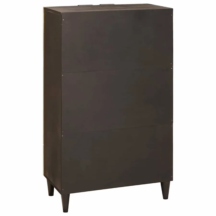Meuble d'appoint avec tiroir Noir et or 60 x 33,5 x 100 cm - 5
