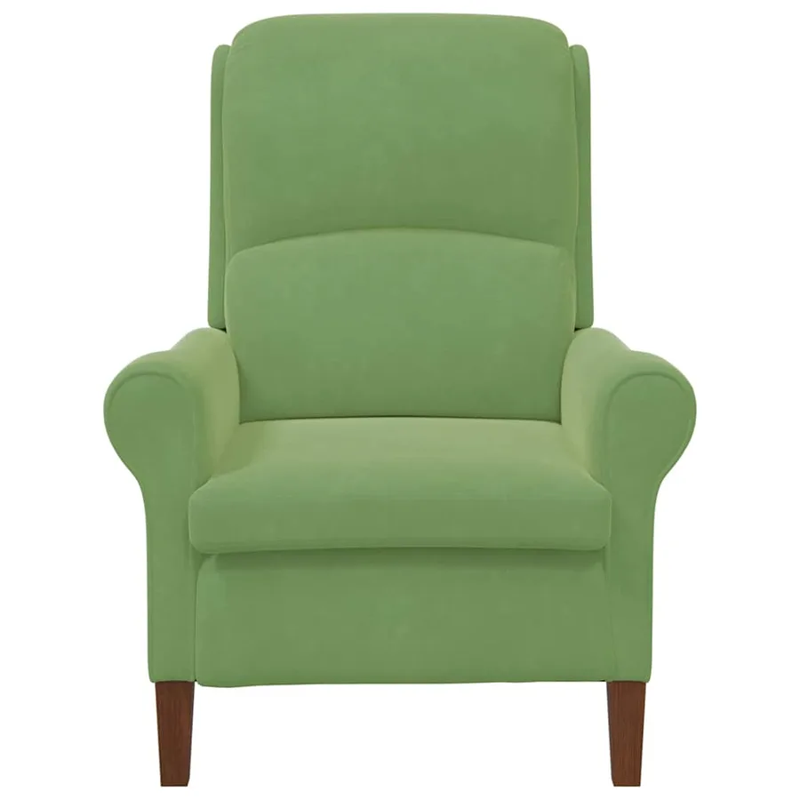 fauteuil Vert clair Velours - 4