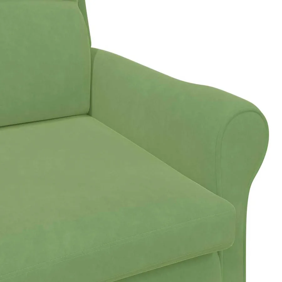 fauteuil Vert clair Velours - 7