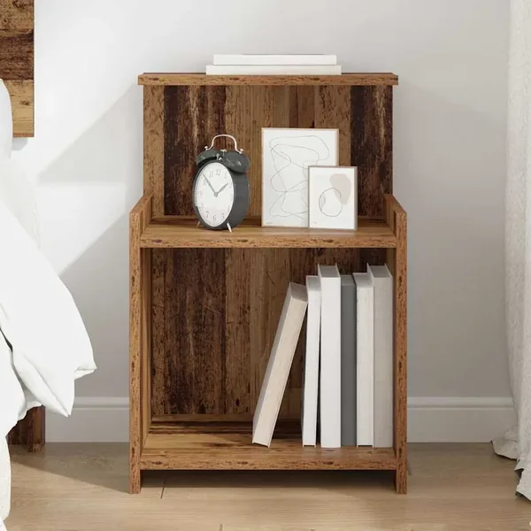 Cabinet de chevet Bois ancien 40 x 35 x 60 cm Bois d'ingénierie