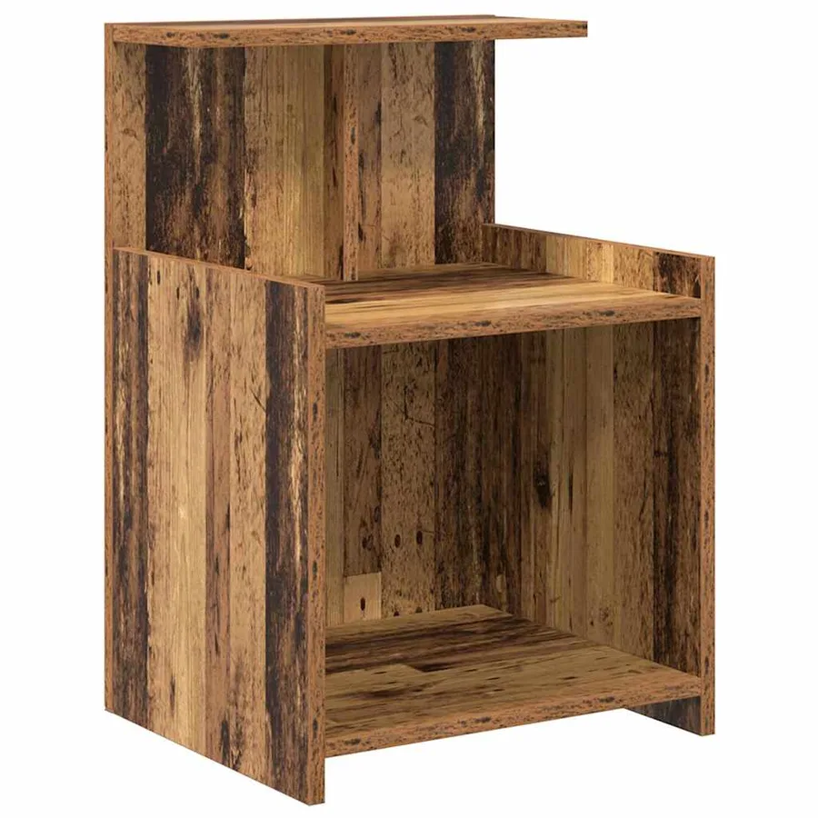 Cabinet de chevet Bois ancien 40 x 35 x 60 cm Bois d'ingénierie - 2