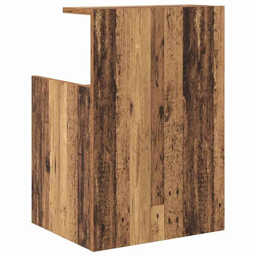 Cabinet de chevet Bois ancien 40 x 35 x 60 cm Bois d'ingénierie - 7