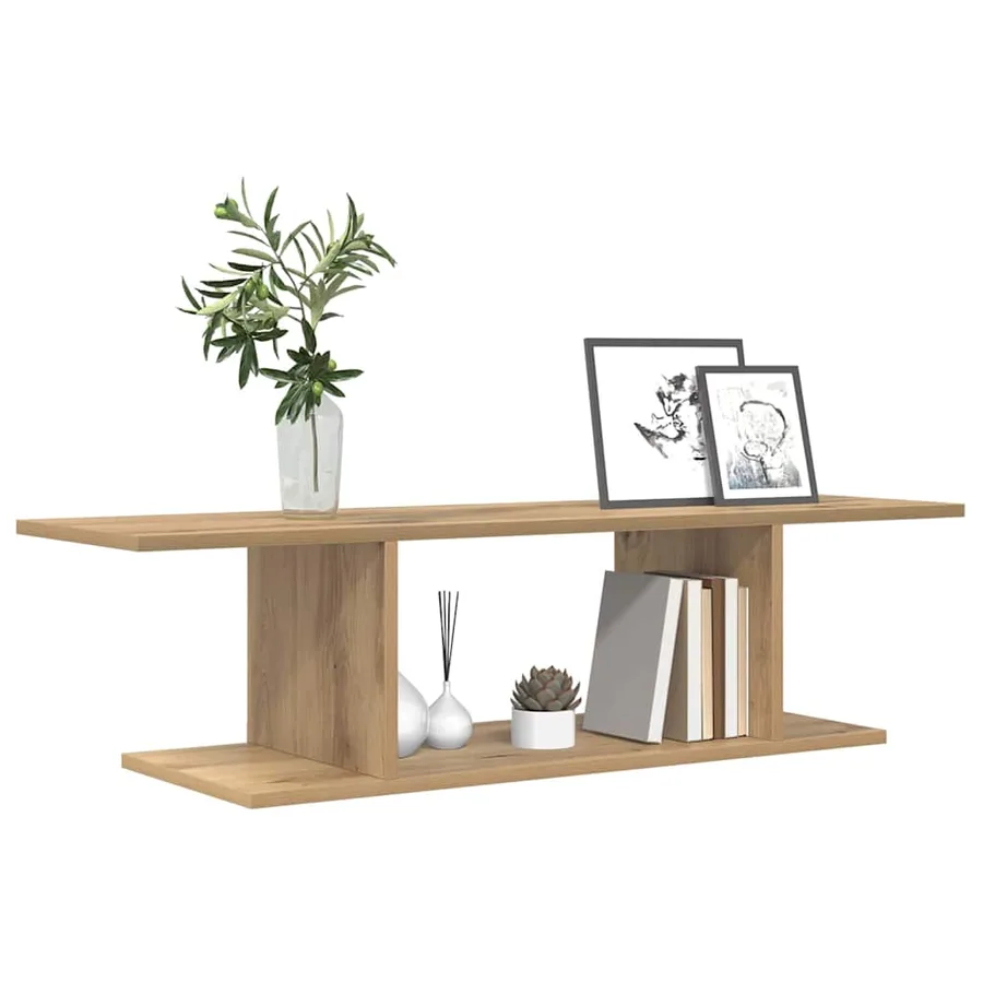 Ensemble meuble TV Marron 103 x 30 x 26,5 cm Bois d'ingénierie - 3