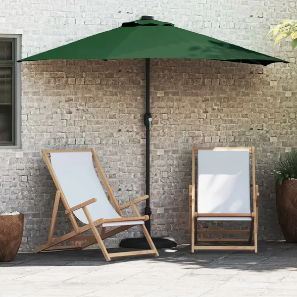 Parasol de jardin Vert 294 x 150 x 224 cm Polyester et Acier