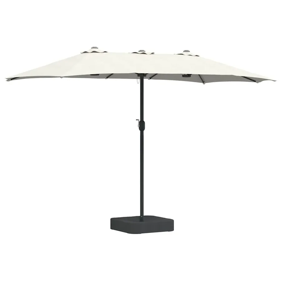 Parasol de jardin Sable 385 x 209 x 244 cm Polyester et Acier - 2