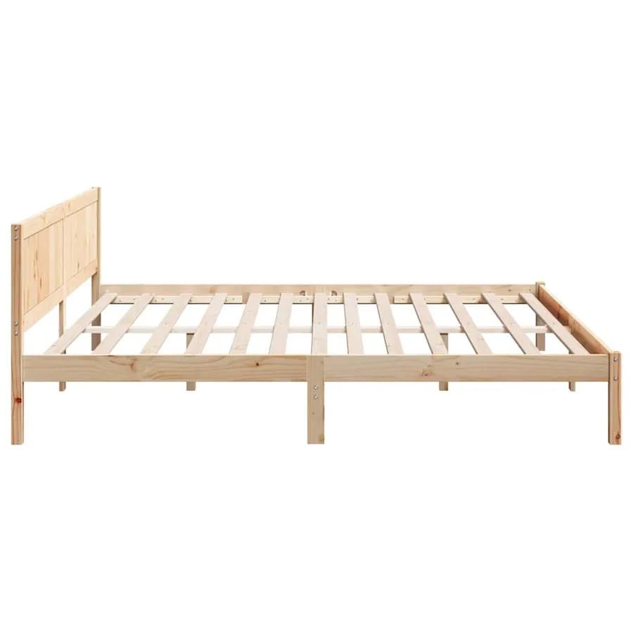 Cadre de lit Marron 180 x 200 cm Bois de pin massif - 6