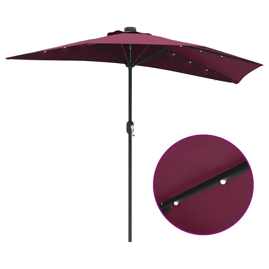 Parasol de jardin Bordeaux 294 x 150 x 223 cm - 11