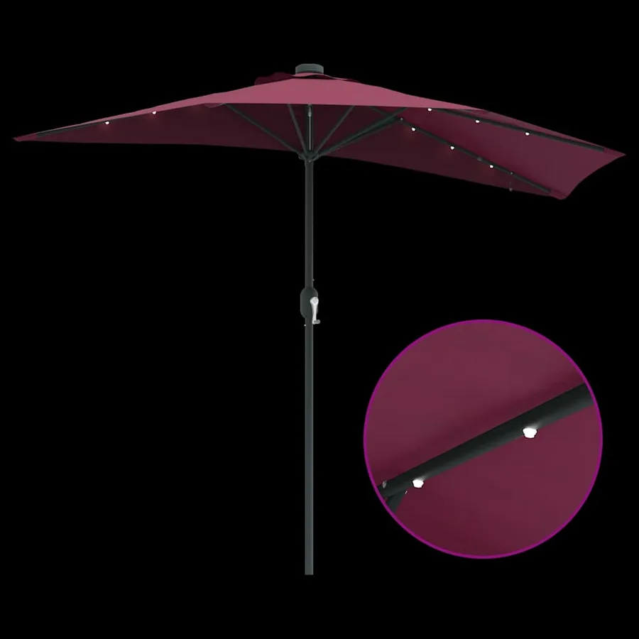 Parasol de jardin Bordeaux 294 x 150 x 223 cm - 8