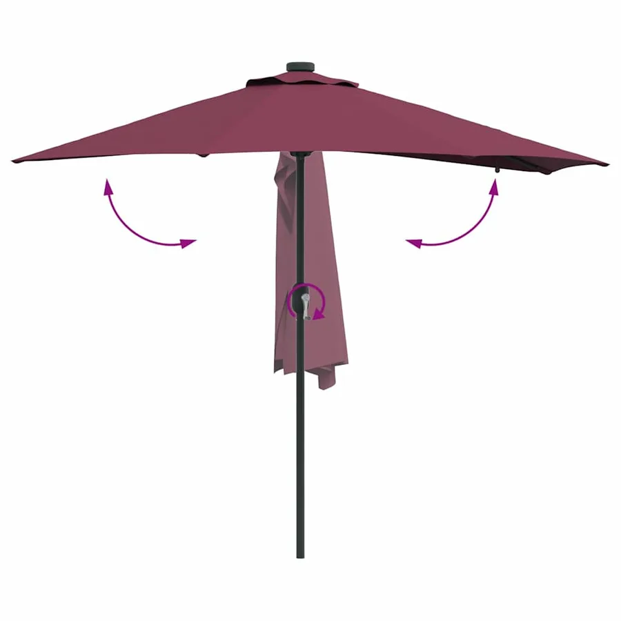 Parasol de jardin Bordeaux 294 x 150 x 223 cm - 9