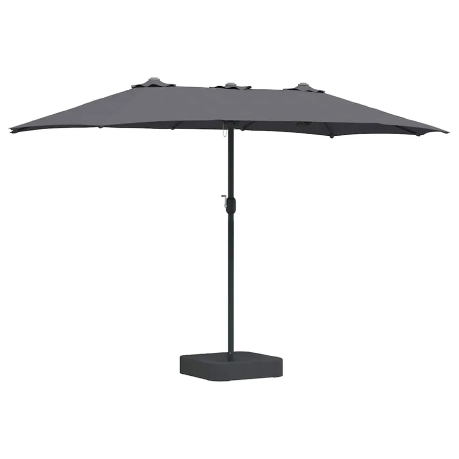Parasol de jardin Anthracite 385 x 209 x 244 cm - 2