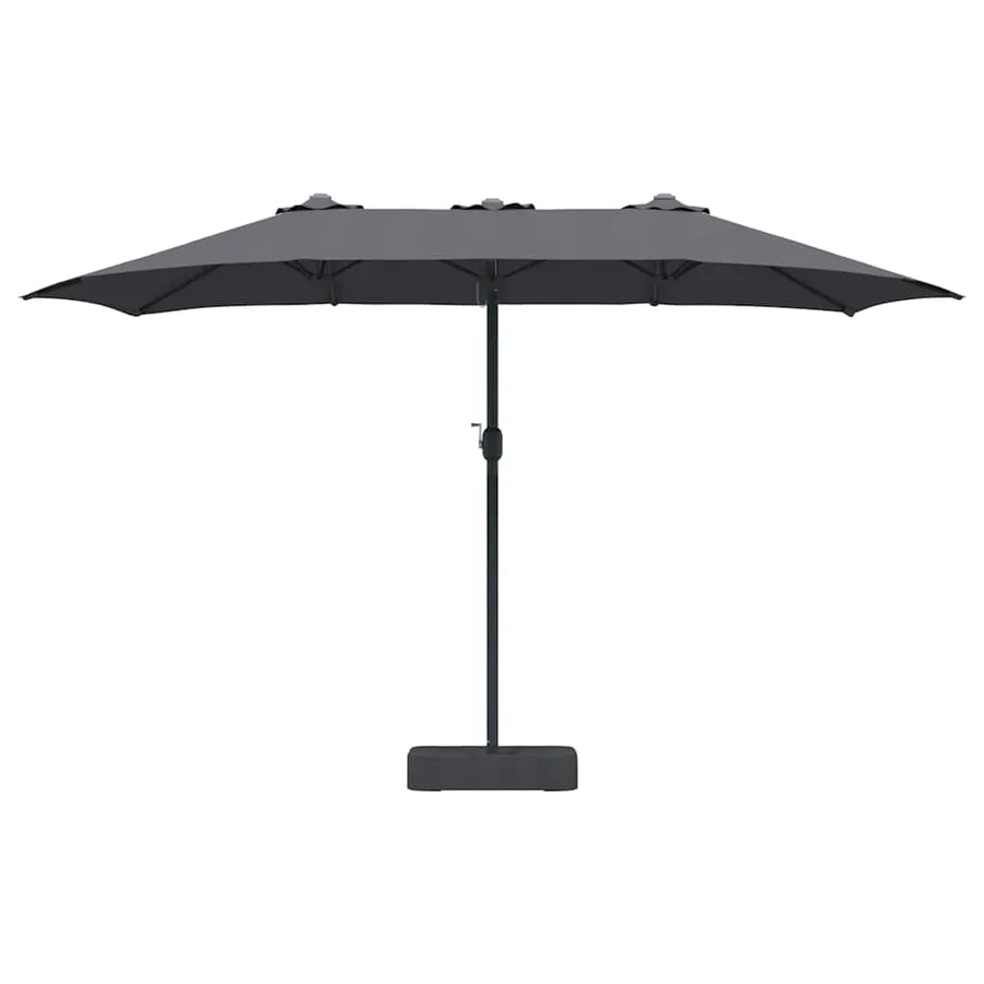 Parasol de jardin Anthracite 385 x 209 x 244 cm - 4