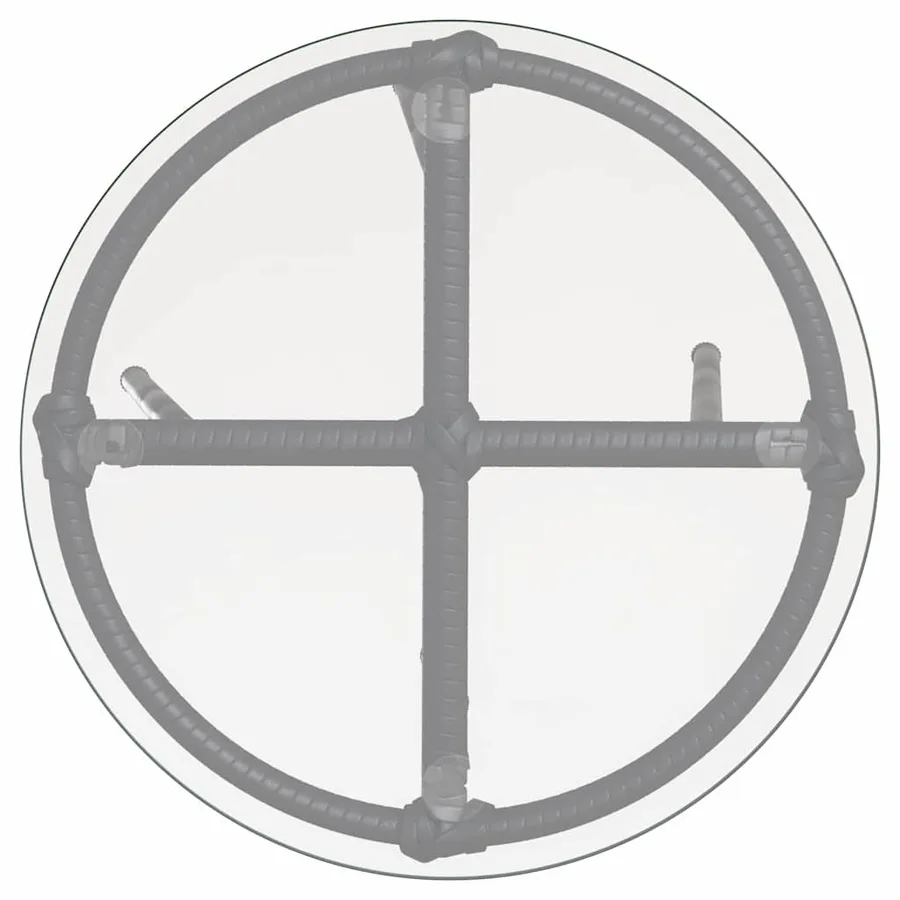 Ensemble de salle à manger pour jardin 3 pcs Noir et anthracite - 9