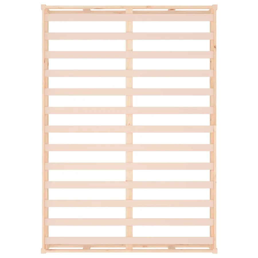 Cadre de lit sans matelas 150x200 cm bois massif - 6