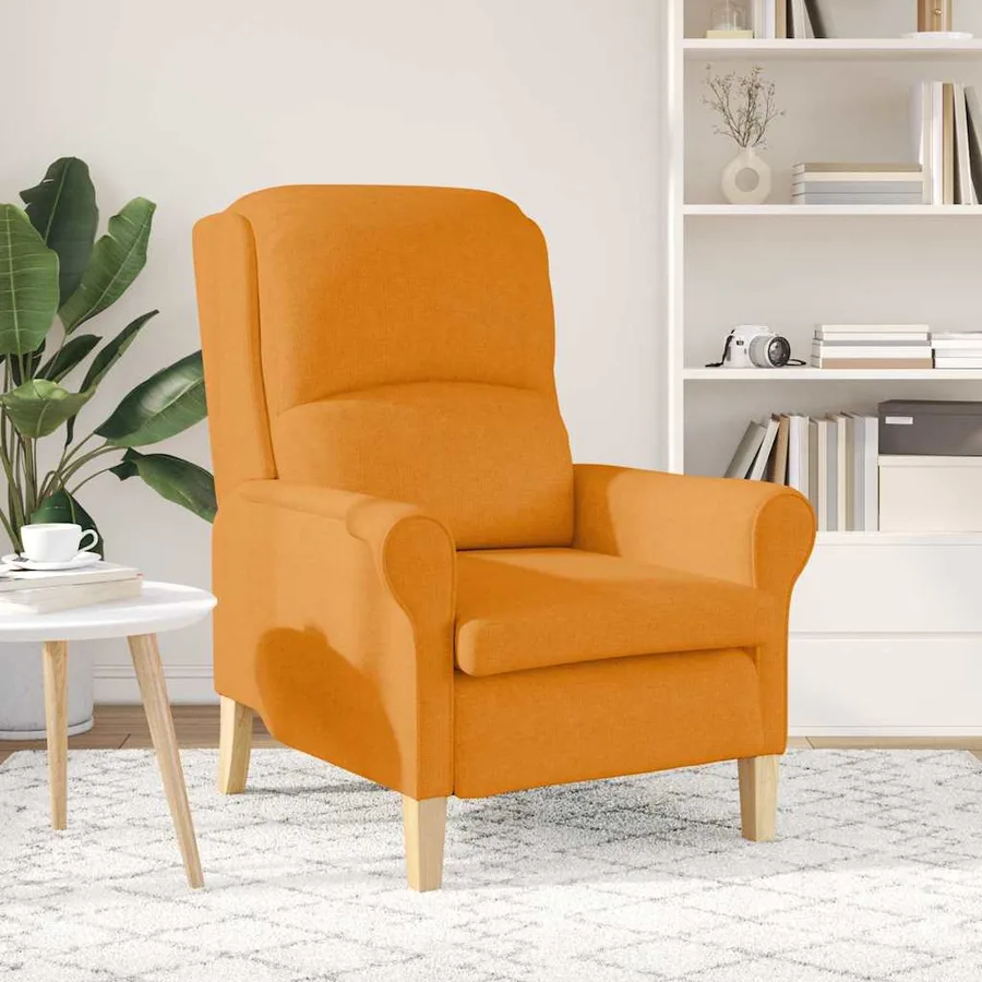 fauteuil Jaune foncé tissu - 3