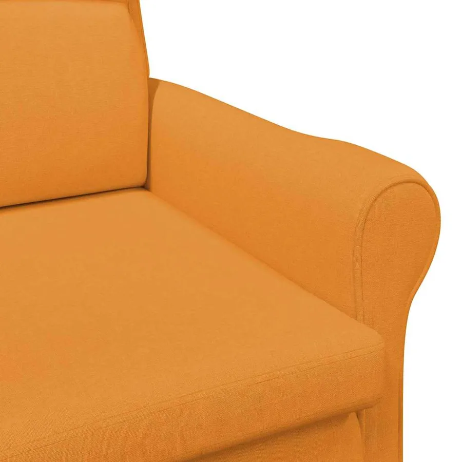 fauteuil Jaune foncé tissu - 7