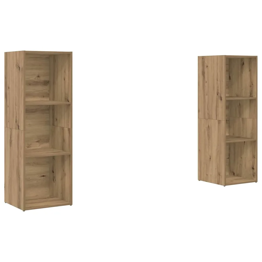 Ensemble meuble TV 2 pcs Chêne artisanal Bois d'ingénierie - 2