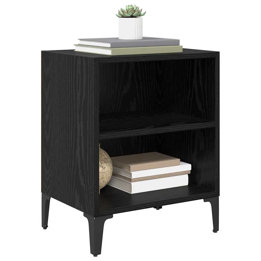 Cabinet de chevet 2 pcs Chêne noir 40 x 30 x 50 cm - 3