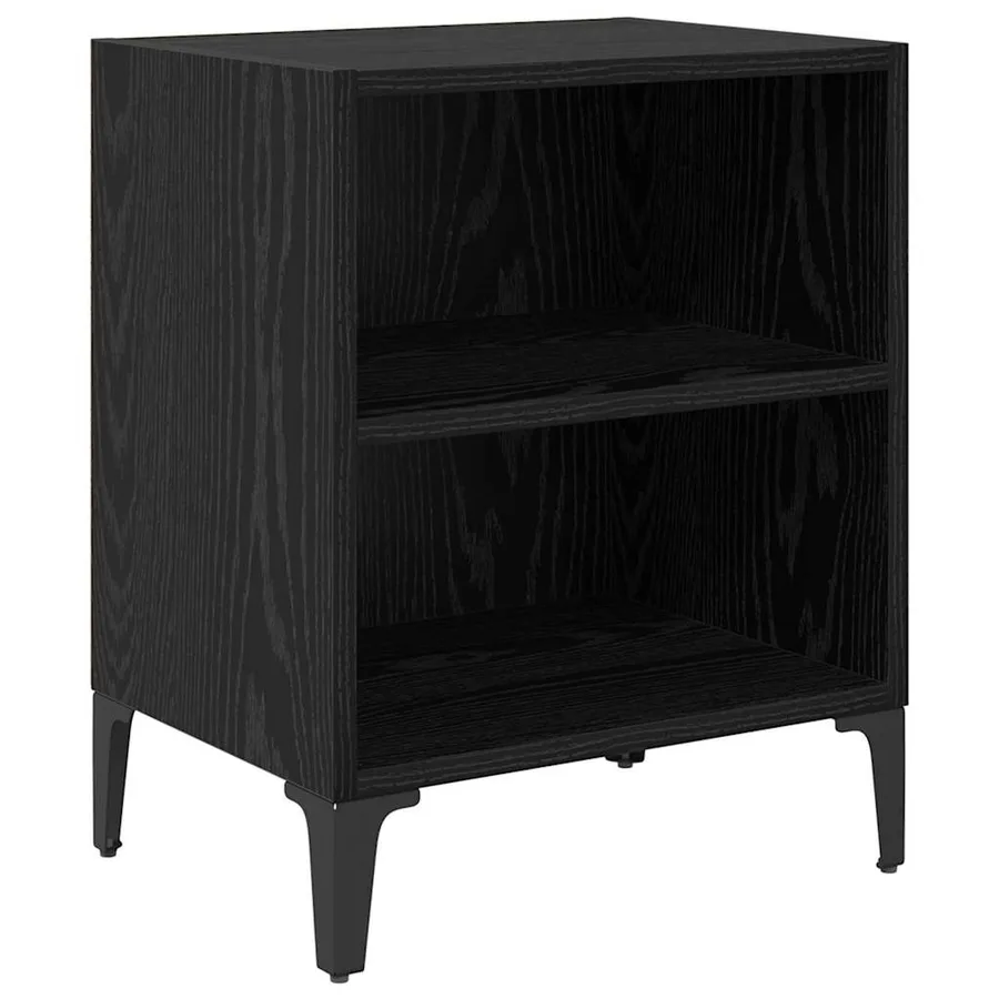 Cabinet de chevet 2 pcs Chêne noir 40 x 30 x 50 cm - 5