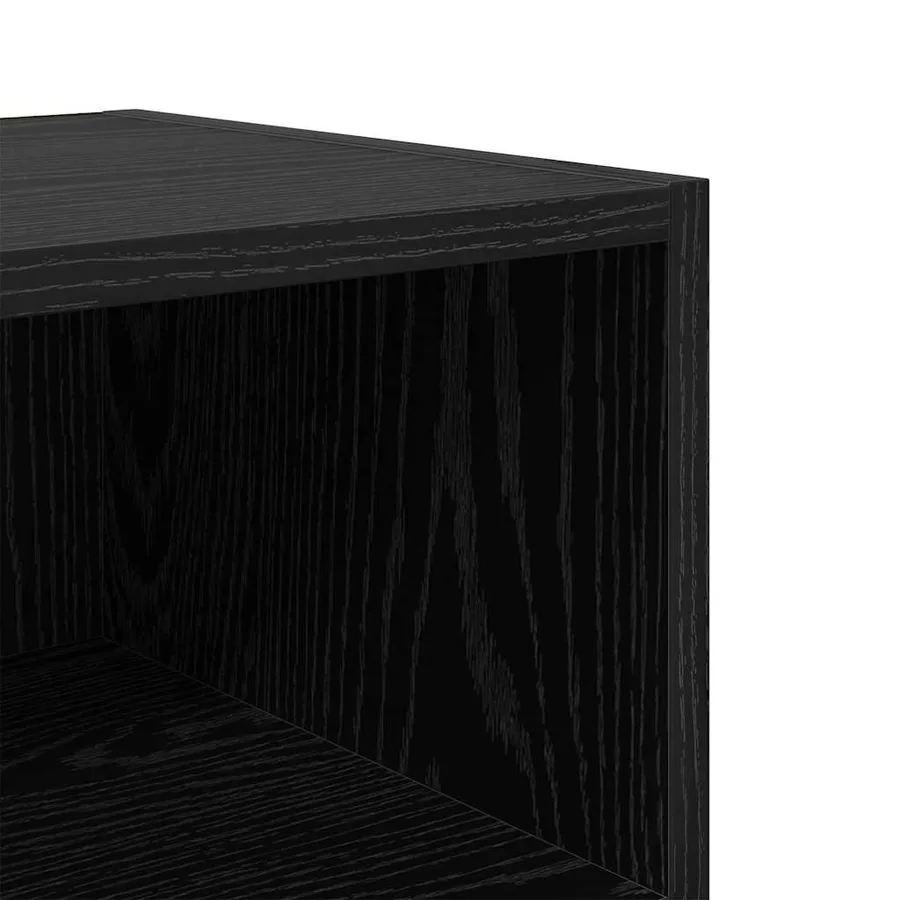 Cabinet de chevet 2 pcs Chêne noir 40 x 30 x 50 cm - 9
