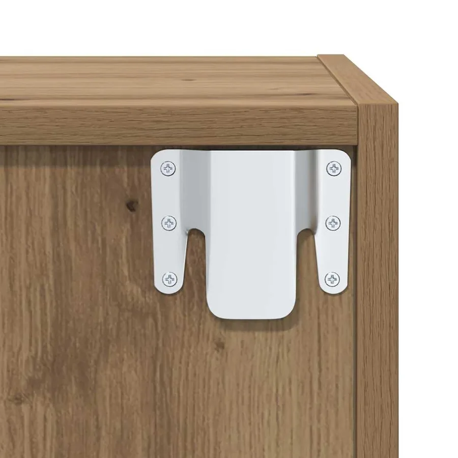 Ensemble meuble TV 4 pcs Chêne artisanal Bois d'ingénierie - 9