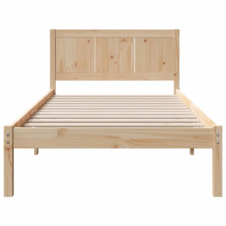 Cadre de lit Marron 80 x 200 cm Bois de pin massif - 5