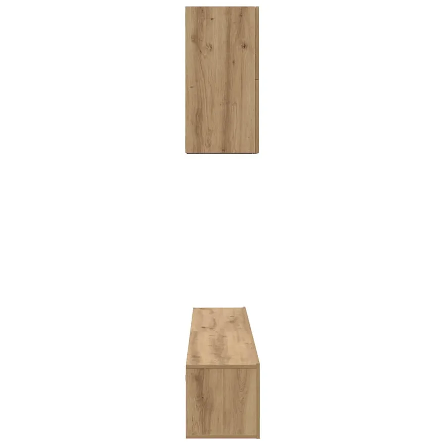 Ensemble meuble TV 5 pcs Chêne artisanal Bois d'ingénierie - 9