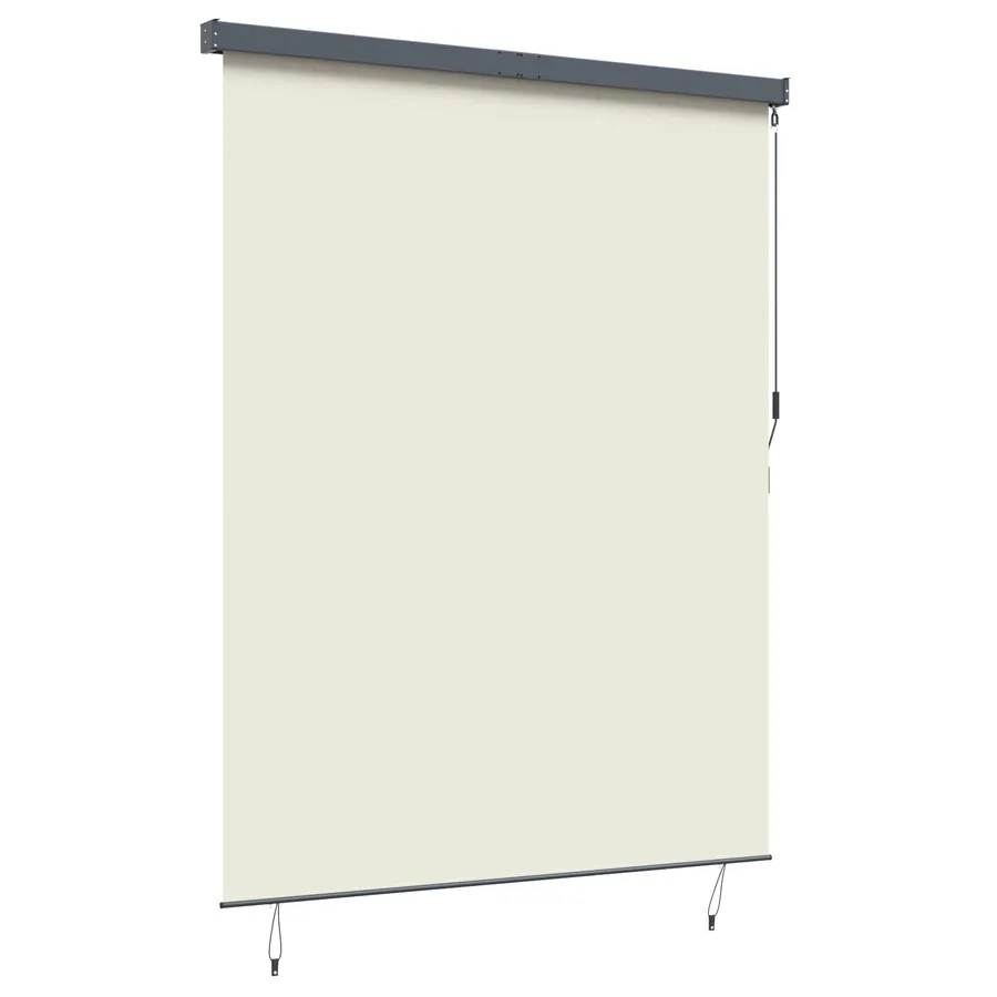 Store enrouleur Crème 200 x 250 cm Tissu et Aluminium - 2