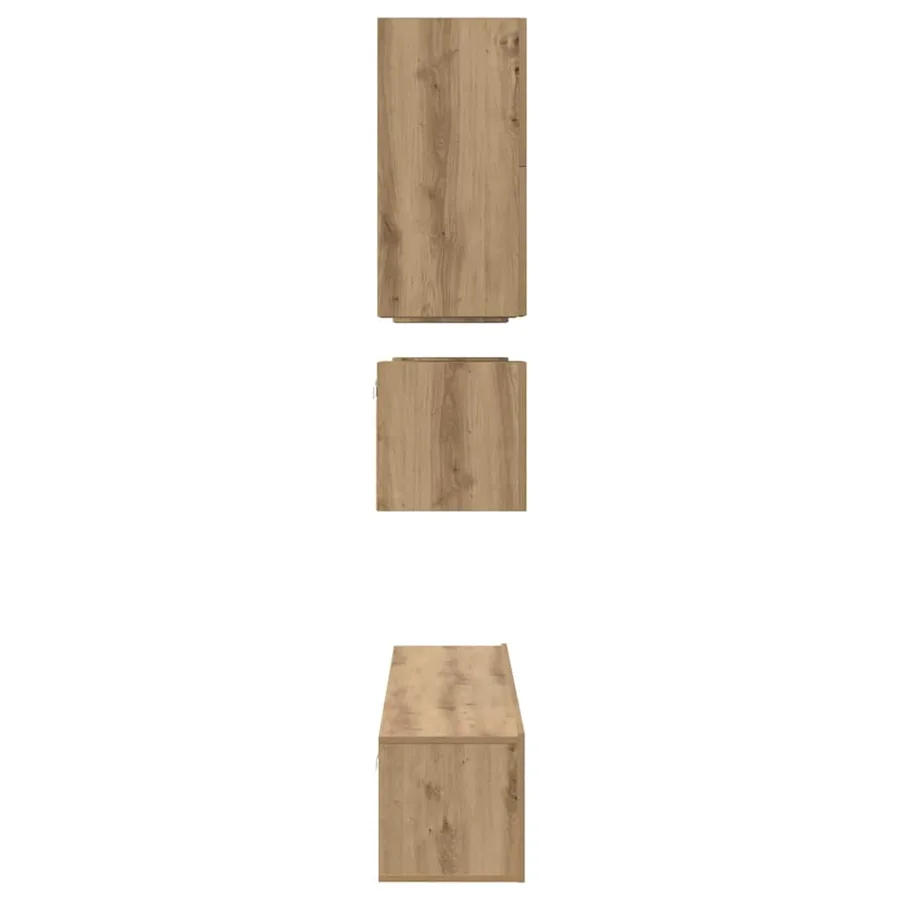 Ensemble meuble TV 8 pcs Chêne artisanal Bois d'ingénierie - 9