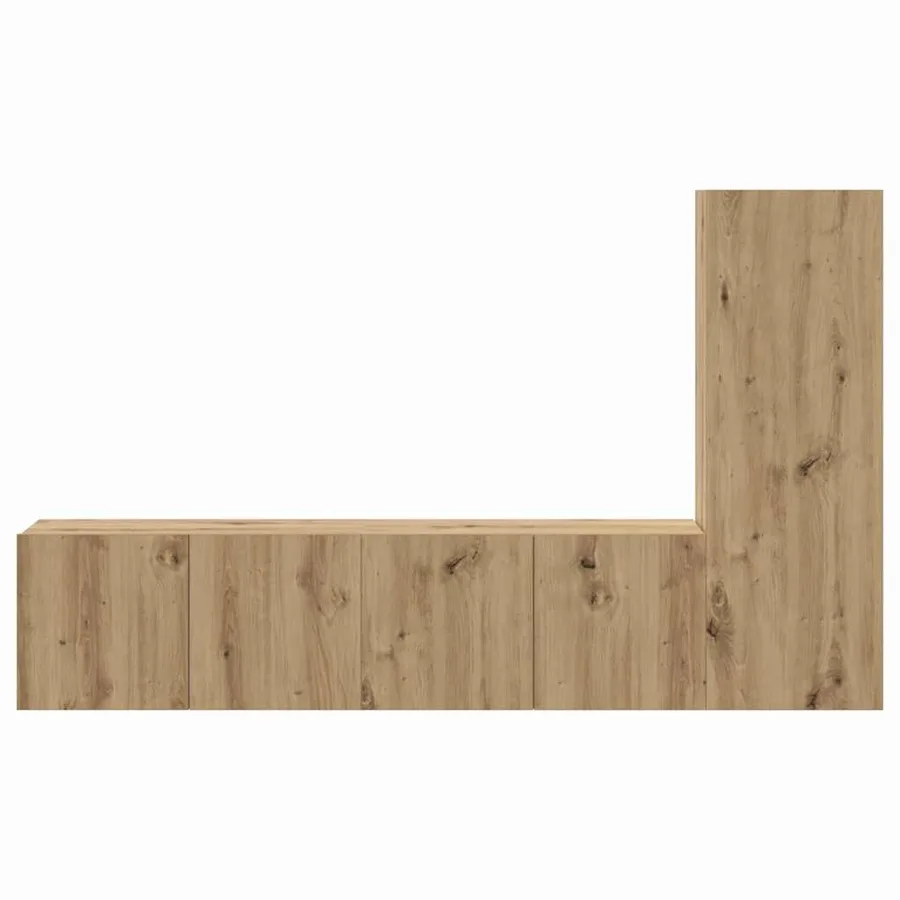 Ensemble meuble TV 3 pcs Chêne artisanal Bois d'ingénierie - 7