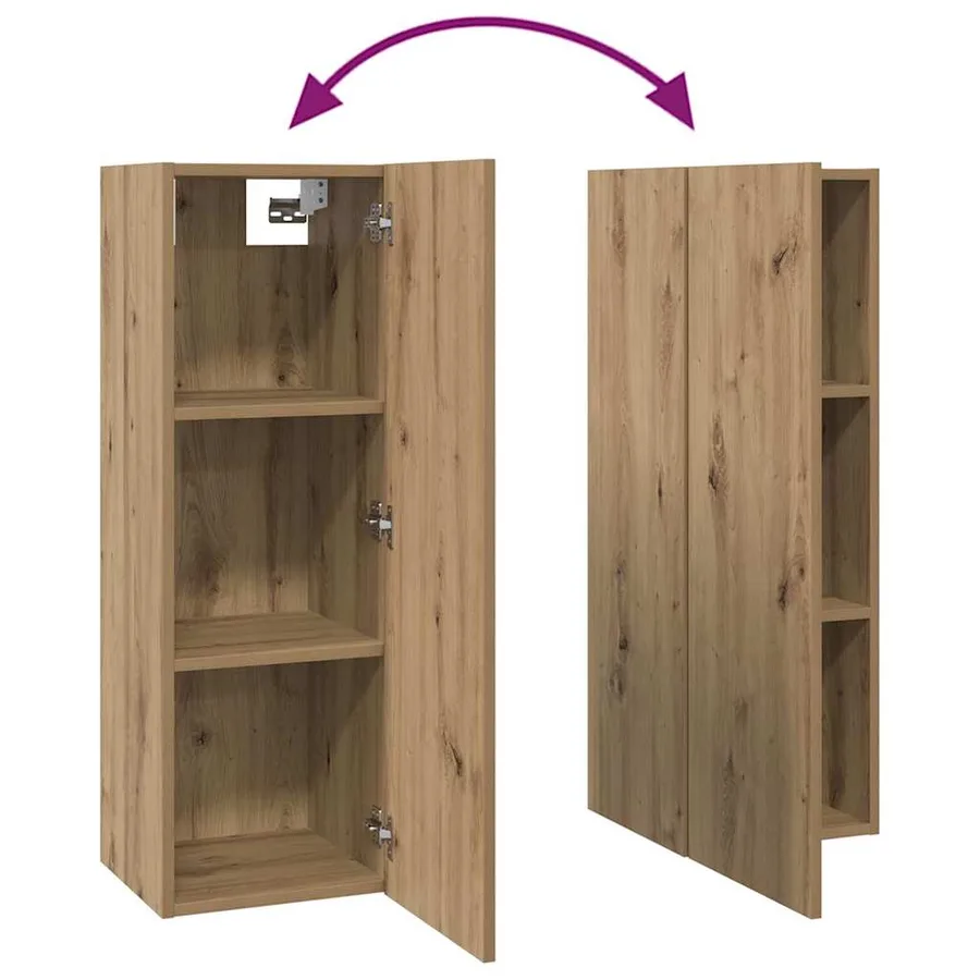 Ensemble meuble TV 6 pcs Chêne artisanal Bois d'ingénierie - 14