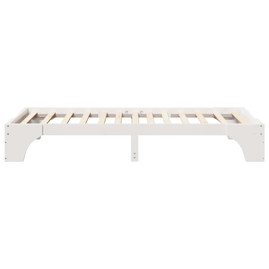 Cadre de lit Blanc 80 x 200 cm Pin massif - 6