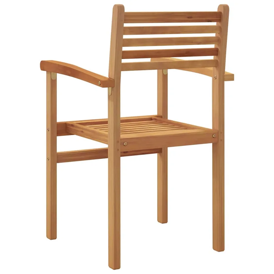 Chaise 4 pcs Marron 56 x 55 x 90,5 cm Bois de teck massif - 7