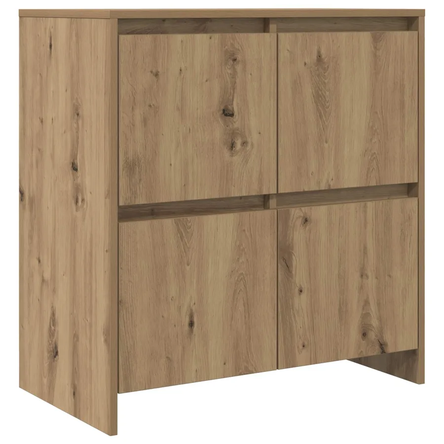 Buffets 2 pcs chêne artisanal 70 x 41 x 75 cm Bois d'ingénierie - 5