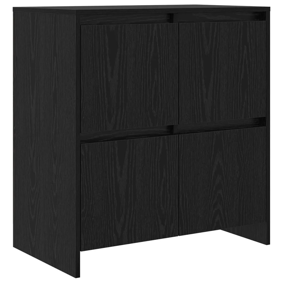 Buffet Chêne noir 70 x 41 x 75 cm Bois d'ingénierie - 2