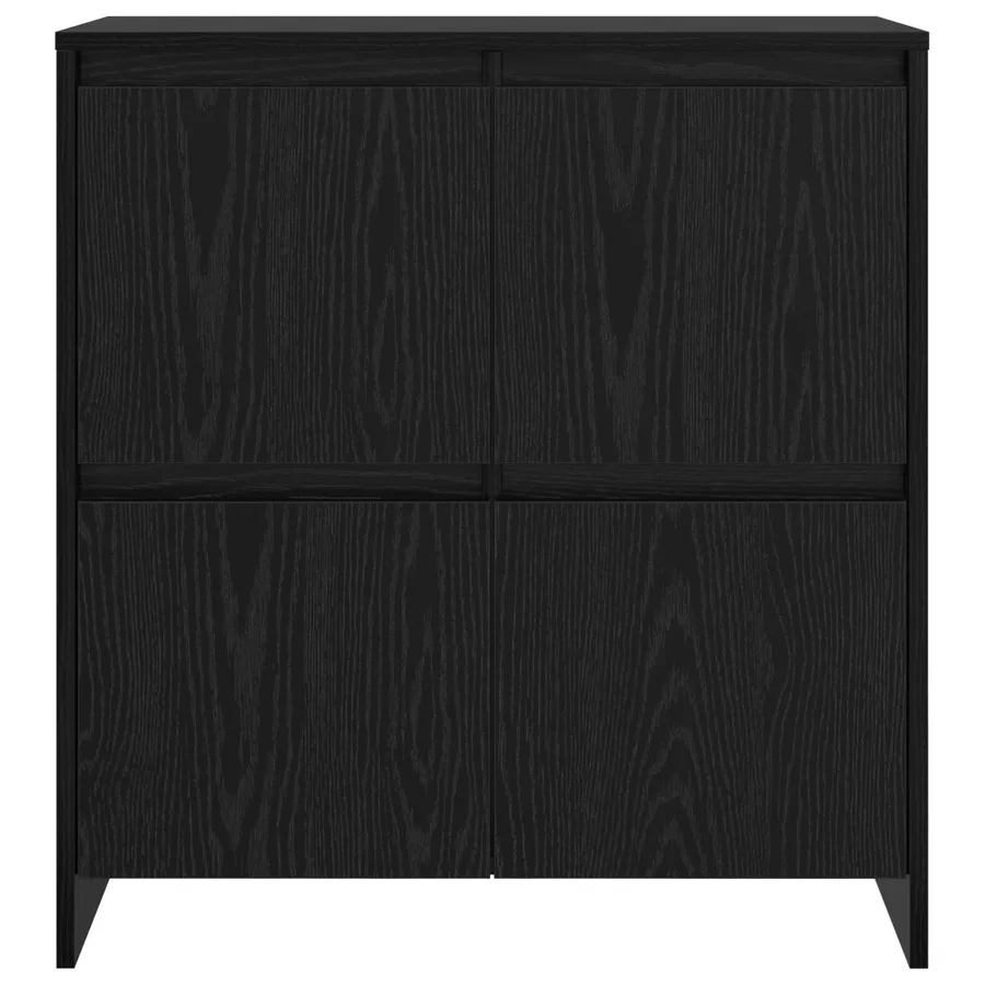 Buffet Chêne noir 70 x 41 x 75 cm Bois d'ingénierie - 6