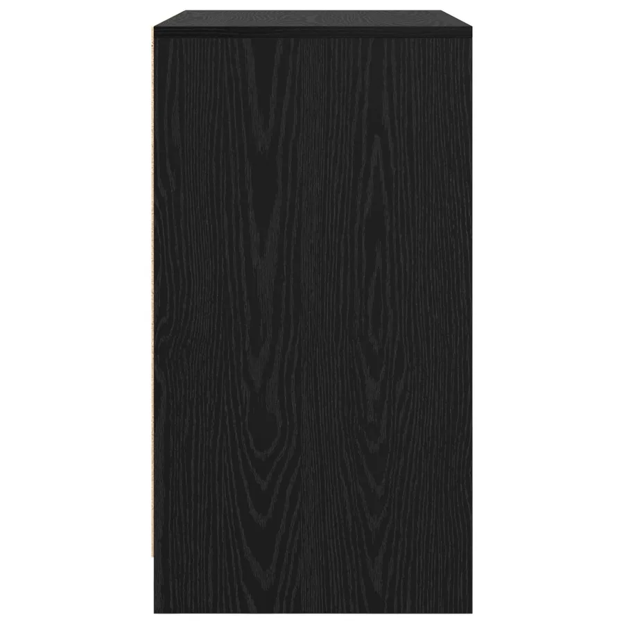 Buffet Chêne noir 70 x 41 x 75 cm Bois d'ingénierie - 7