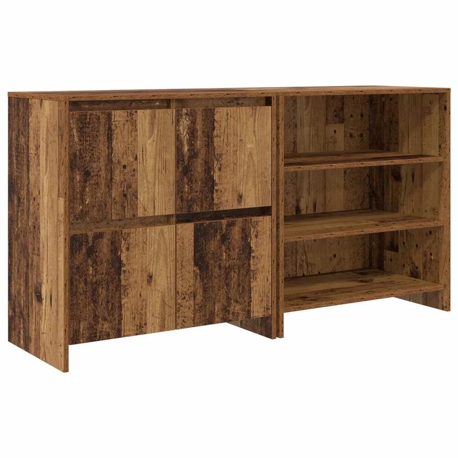 Buffet 2 pcs Bois ancien 70 x 41 x 75 cm Bois d'ingénierie - 2