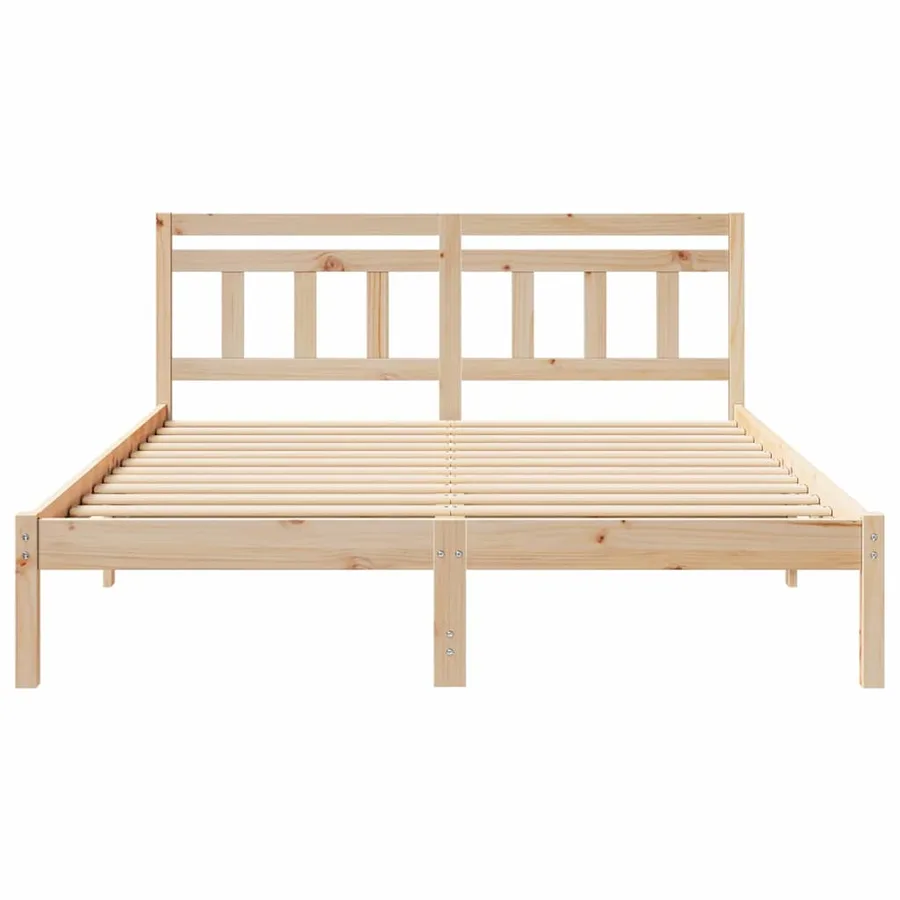 Cadre de lit Marron 160 x 200 cm Pin massif - 5