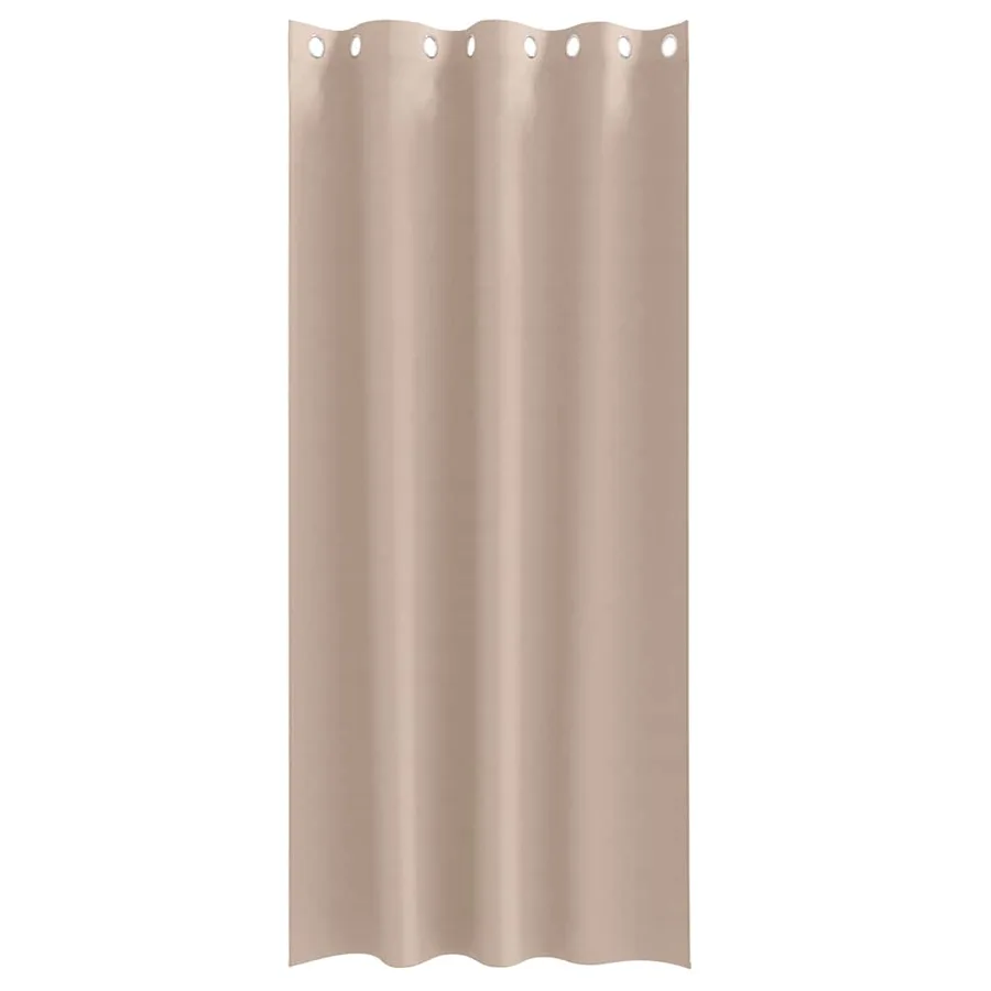 Rideaux occultants avec anneaux 2 pcs Taupe 225 x 140 cm - 4